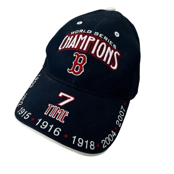 Boston Red Sox 7 Time World Series Champions Collector's Baseball Hat - Picture 2 of 8